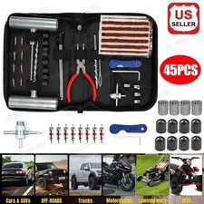 Tire Repair Kit Plug Car Truck Motorcycle Home DIY Flat Puncture Patch Tool Set