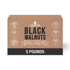 Hammons Fancy Large Black Walnuts -Wild Harvested - Non-GMO 4 Pound, Natural