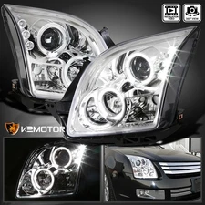 Fits 2006-2009 Ford Fusion LED Halo Projector Headlights Head Lamps Left+Right