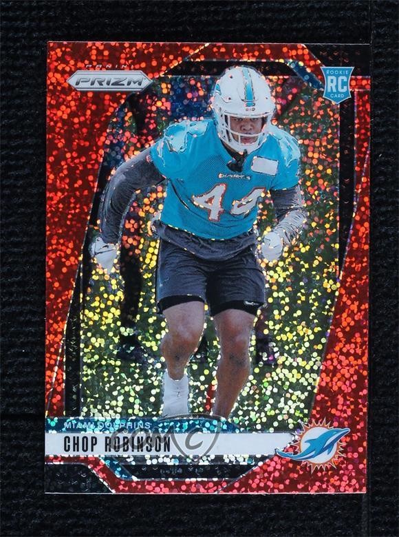 2024 Panini Prizm Rookies Red Sparkle Prizm Chop Robinson #319 Rookie RC