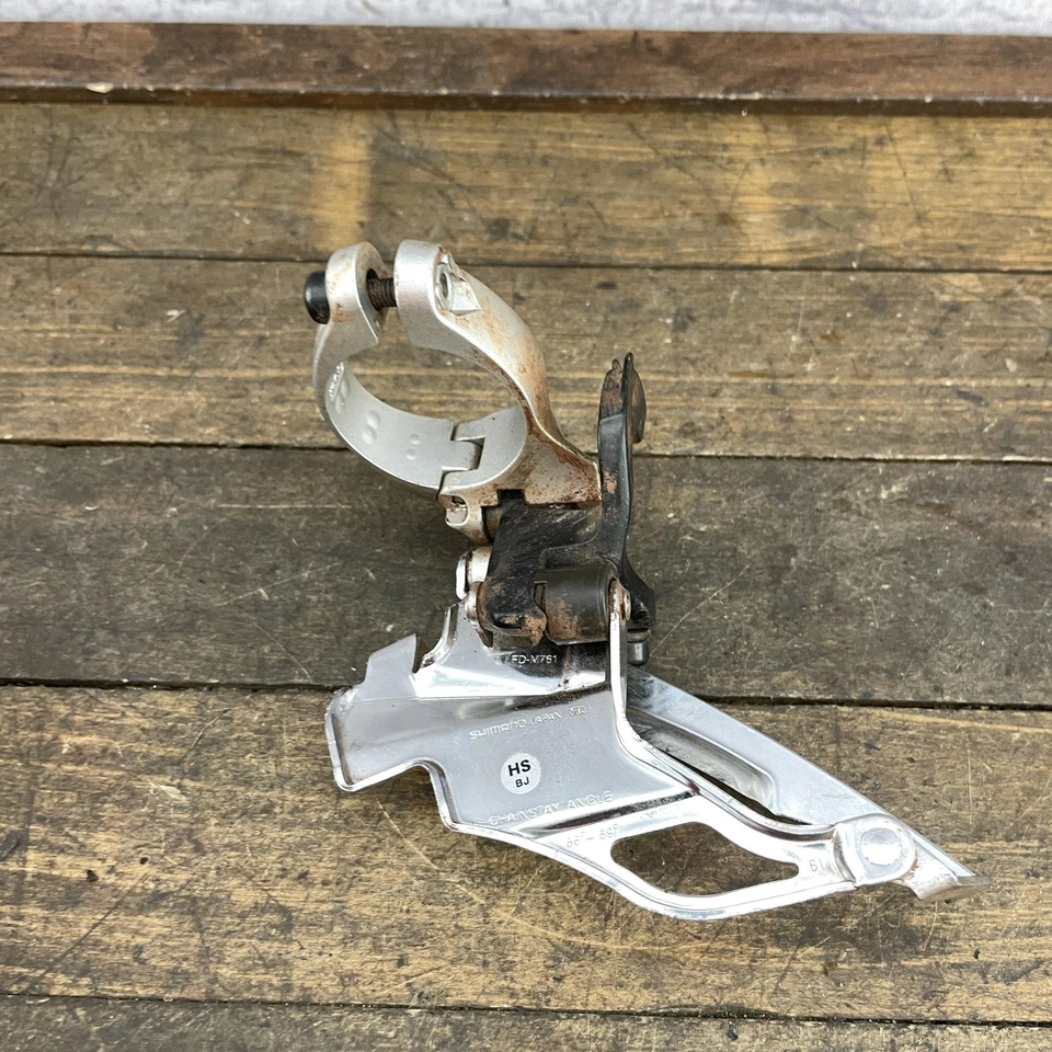 Shimano Deore XT FD-M761 Front Derailleur 34.9mm Clamp 3x9 Triple Dual Pull Top - Image 4 of 4