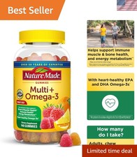 Daily Multivitamin  Omega-3 Gummies - 140 Count for Adults - Immune  Energy...