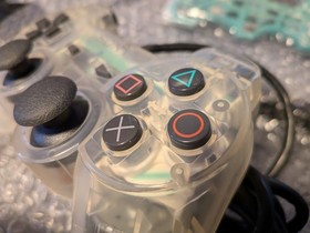 Crystal Clear Sony Dual Shock 2 for PlayStation 2 SCPH-10010 Restored and Tested