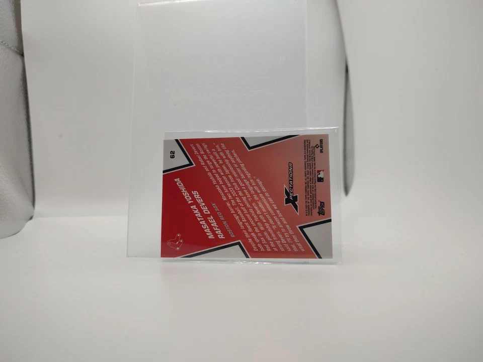 2023 Topps Xpectations Clubhouse Compliments Devers/Yoshida Blue /10 Red Sox - Image 3 of 3