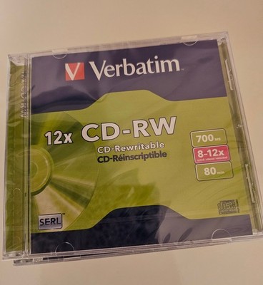 10 x Verbatim CD-RW, 700 MB / 80 Min / 12-fache Brenngeschwindigkeit ***NEU***