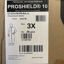 DuPont Personal Protection PB125SWH3X0025003X White Pack of 25 