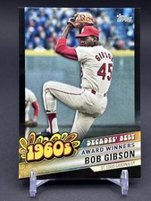 2020 Topps - Bob Gibson #'d /299 Decades Best Award Winners Black #DB-17 HOF