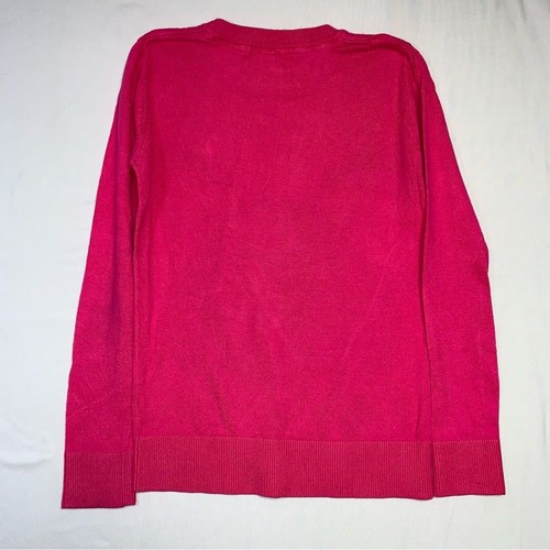 Mouse in Glasses Sweater Girls Large 10-12 Lightweight Sequins School Tunic Cute - Picture 3 of 6