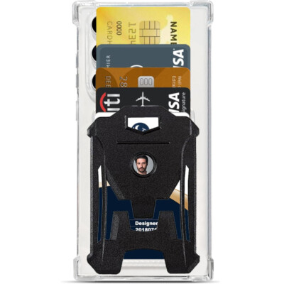 For iPhone 16E 16 Pro Max Multi Card Armor Card Pack Anti Drop Protective Cover