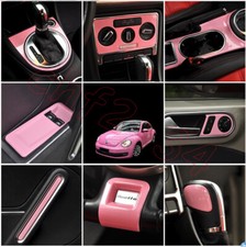 For Vw Beetle 2013-2019 Abs Pink Car Interior Decoration Full Set Cover Trim19