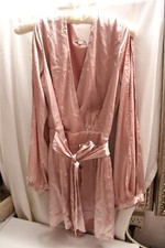 Fashion Nova Blush Pink VNeck Cutout Long Sleeves Polyester Wrap Mini Dress L