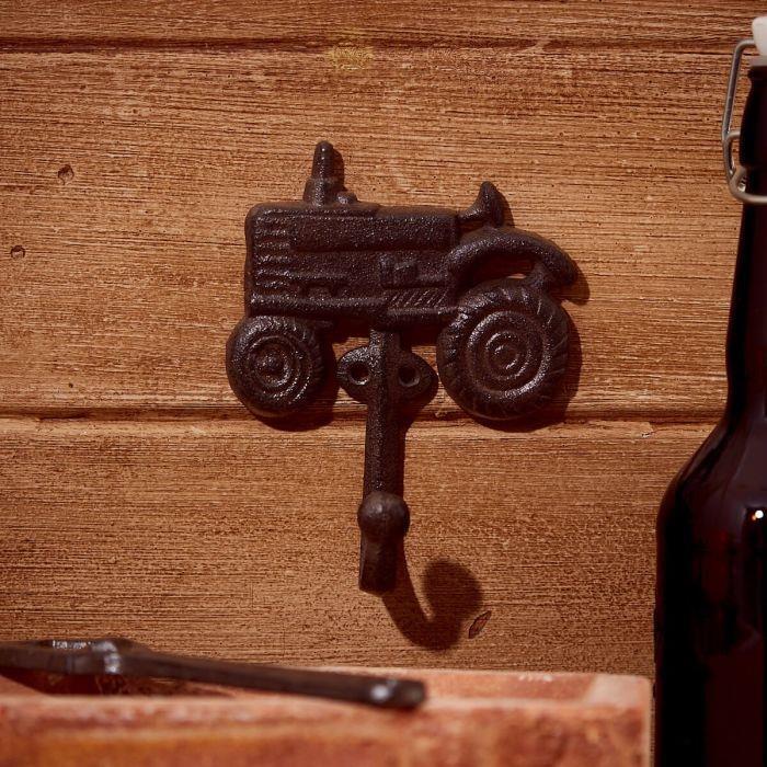 Wrought Iron Hook Heavy Duty Wall Coat Hook Rustic Decorative Vintage Tractor
