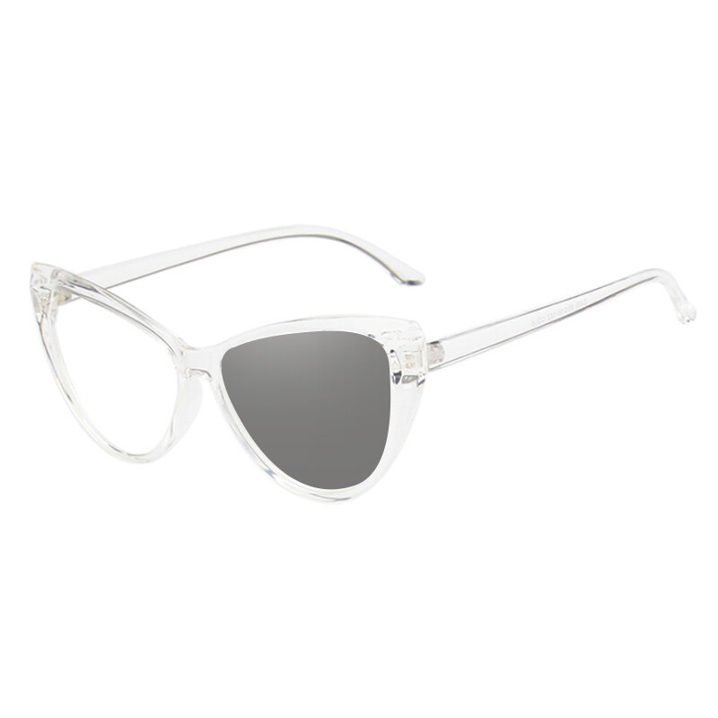 Cat Eye Photochromic Myopia Nearsighted Glasses Women Retro 