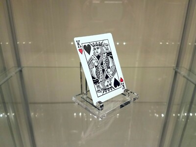 Set of 2 Clear Acrylic Card Holders - Business, CoA or Playing 