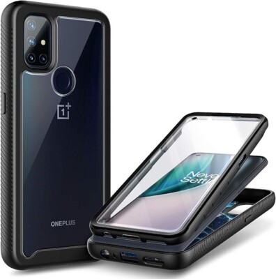 For OnePlus Nord N10 5G Case, Full Body Rugged Phone Cover + Screen Protector