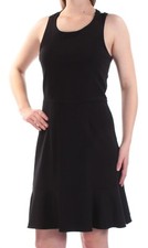BAR III Womens Black Sleeveless Above The Knee Fit + Flare Dress Small NWT $79
