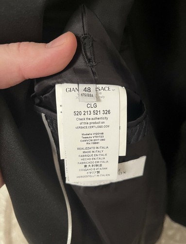 Versace Sakko/Blazer in der Gr.48 Farbe:Navy Neu - KEIN FAKE!!! - Bild 5 von 6
