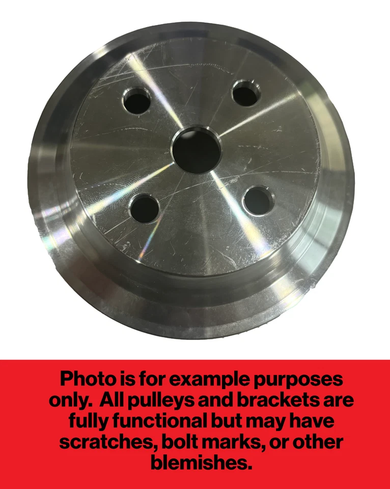 Bloque Pequeño Chevy Serpentine Conversión Nuevo Soporte de Acero Polea Billet SBC 350 Foto 4 de 4