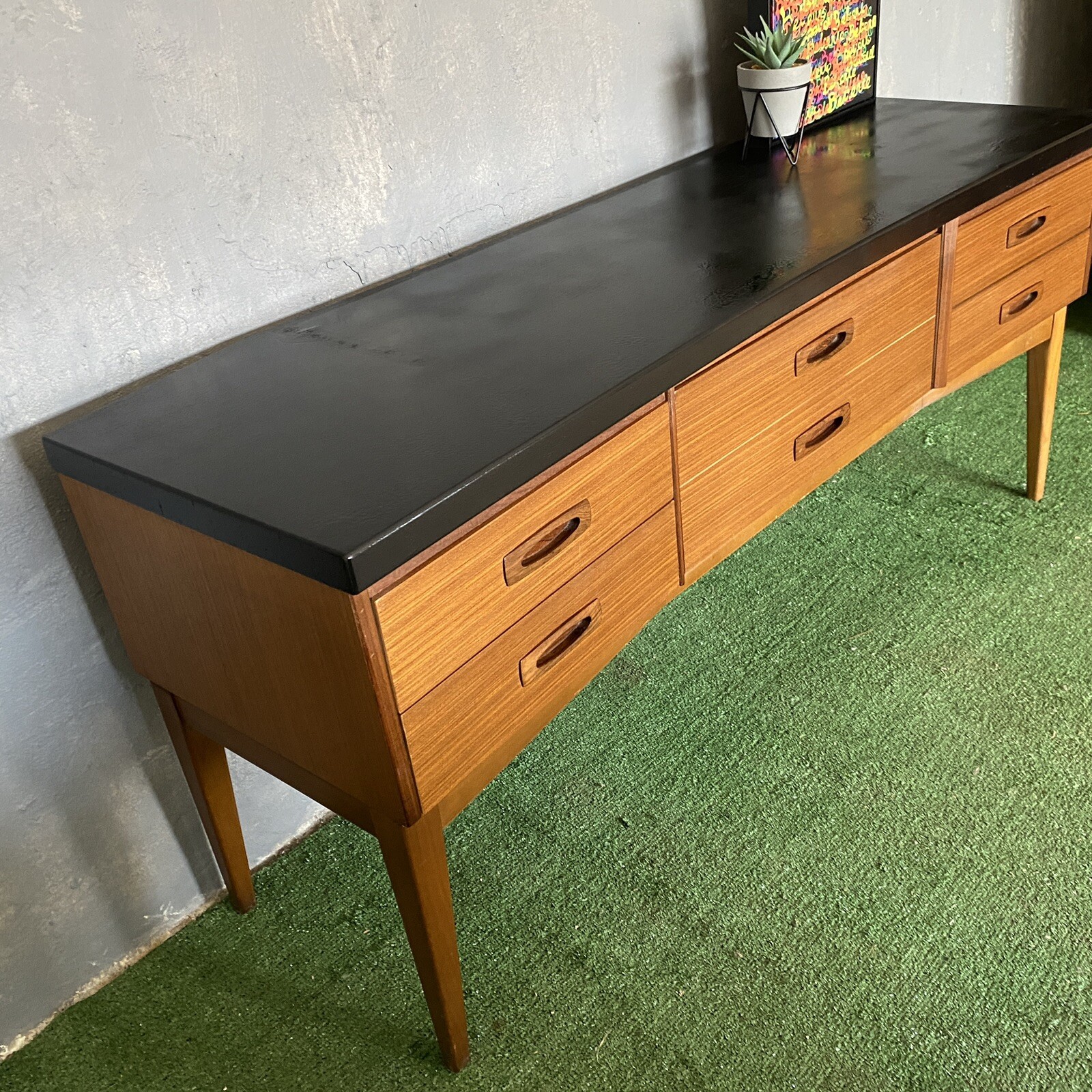 Retro/Vintage Mid Century Teak Sideboard by Europa furnitureCOURIER eBay