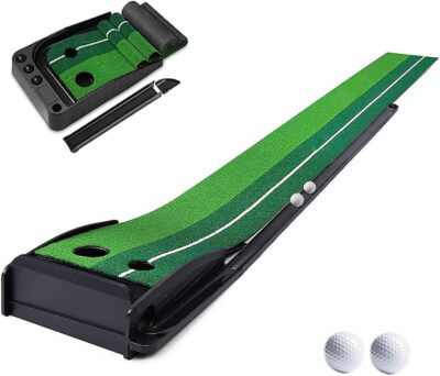 Yunic Golf Putting Green Professional Mat for Home Office Backyard