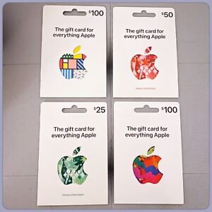 NEW 4 Collectable APPLE Gift Cards 2021 - Two Holiday Edition - NO Money Loaded