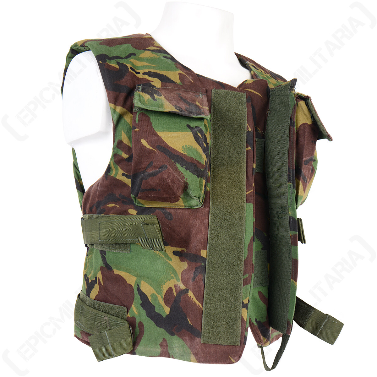 Original British Camouflage Army Lined Padded DPM Camo Flak Paintball