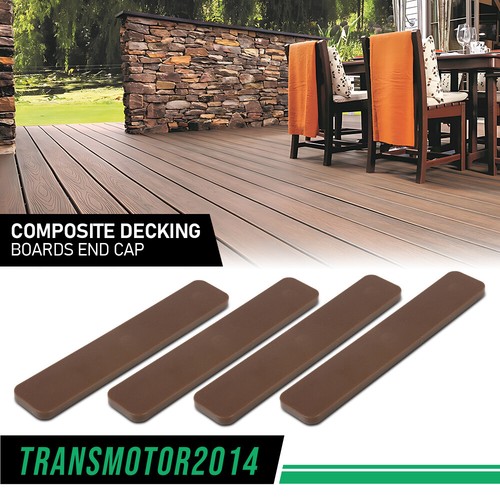 4/8/12 Pack 5.5” Plastic Decking boards End Cap Set Brown / Gray Fit For TREX - Picture 11 of 20