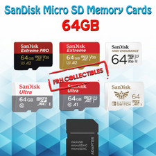 SanDisk Micro SD Card 64GB Extreme Pro Ultra Fast Memory lot 4k Phone Cam Drone