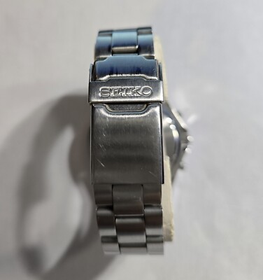 Seiko 7T92-0CF0 Flightmaster Pilot Quartz Chronograph Black Dial