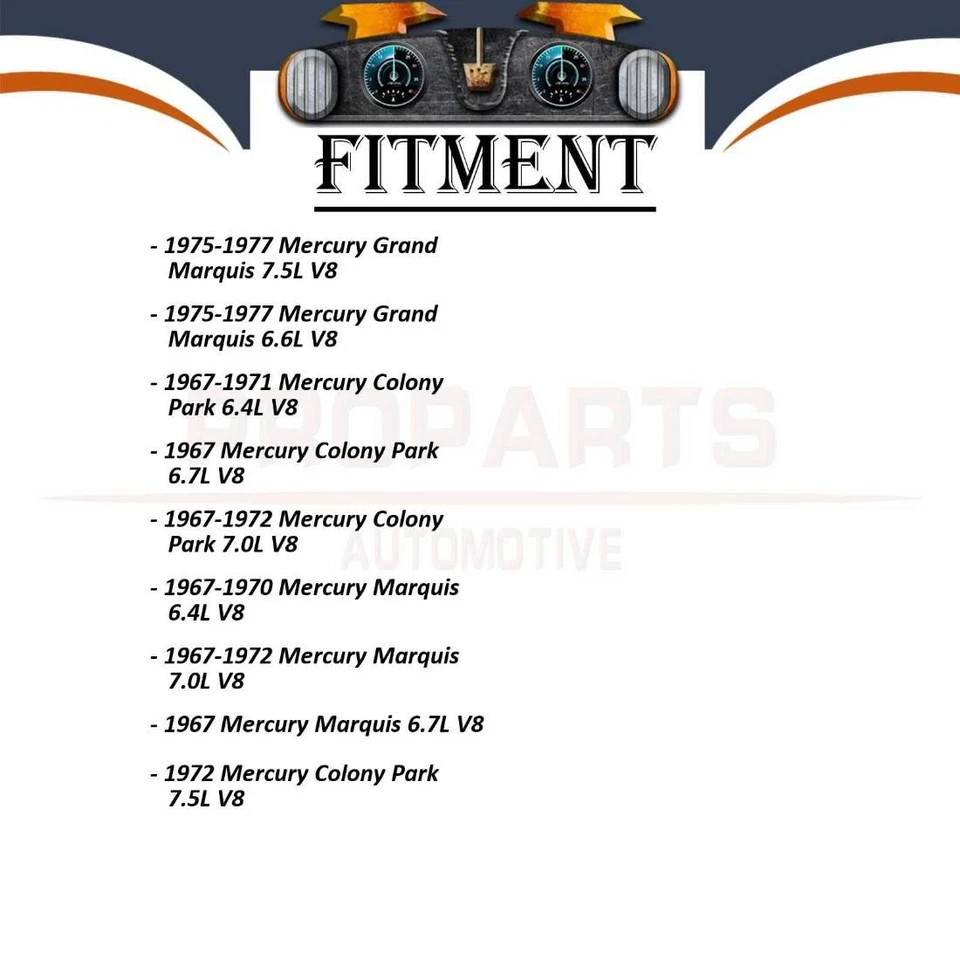 1x Bomba de Direção Elétrica para 1970 1971 1972 1973 1974 Mercury Monterey 5.8L - Imagem 4 de 4