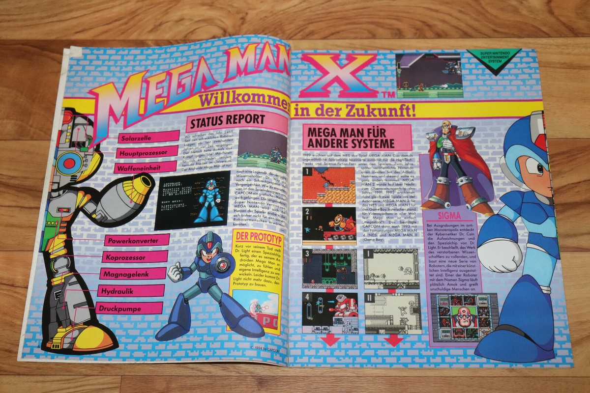 1994 Club Nintendo Magazine Mega Man X Super Metroid Mario Kirby's