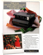 POLAROID SPECTRA Camera System -Vintage Magazine Print Ad - Holiday, Christmas