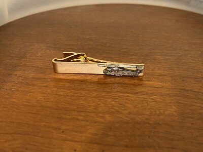 Vintage US Navy Helicopter Tie Clip Sikorsky USN Tie Bar Formal Wear 