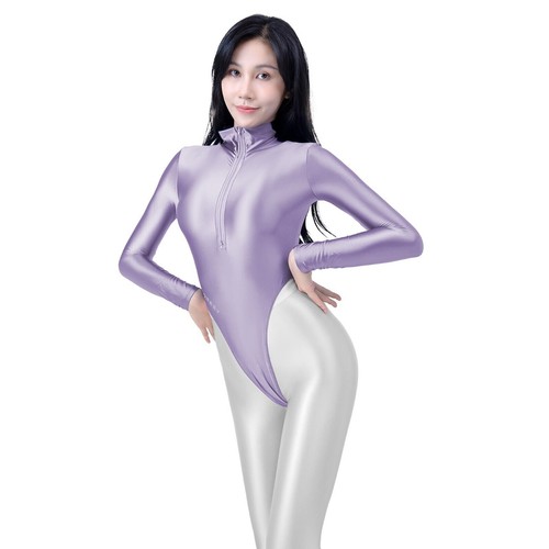 AMORESY Mujer Manga Larga Tanga Cremallera Traje de Baño T-back Leotardo Playa Body - Imagen 47 de 58