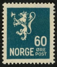 Norway 1926-34 (NK 154, MI 133A, SC 128) - Lion - MNH
