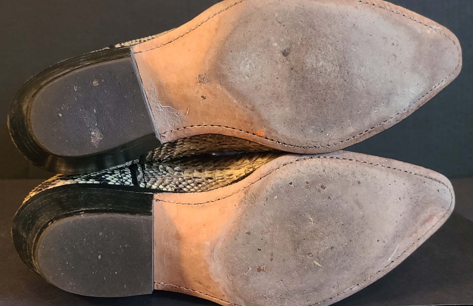 Vintage Womens Code West Python Snakeskin Boots/S… - image 8