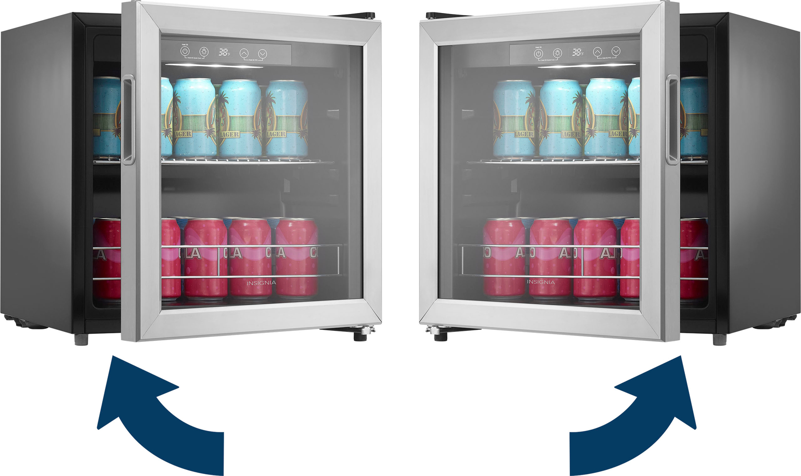 Insignia 48Can Beverage Cooler Stainless Steel eBay