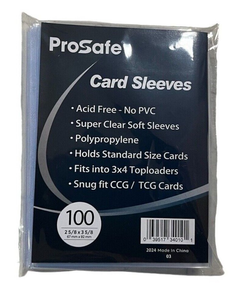 Pro Safe 3x4 Penny Sleeves 34010-M New Soft Store Safe Card Sleeves