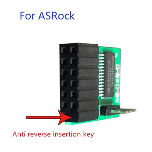 1Pcs TPM 2.0 Security Module For ASROCK 14 Pin LPC Motherboard Mainboard 14Pins - Afbeelding 2 van 4