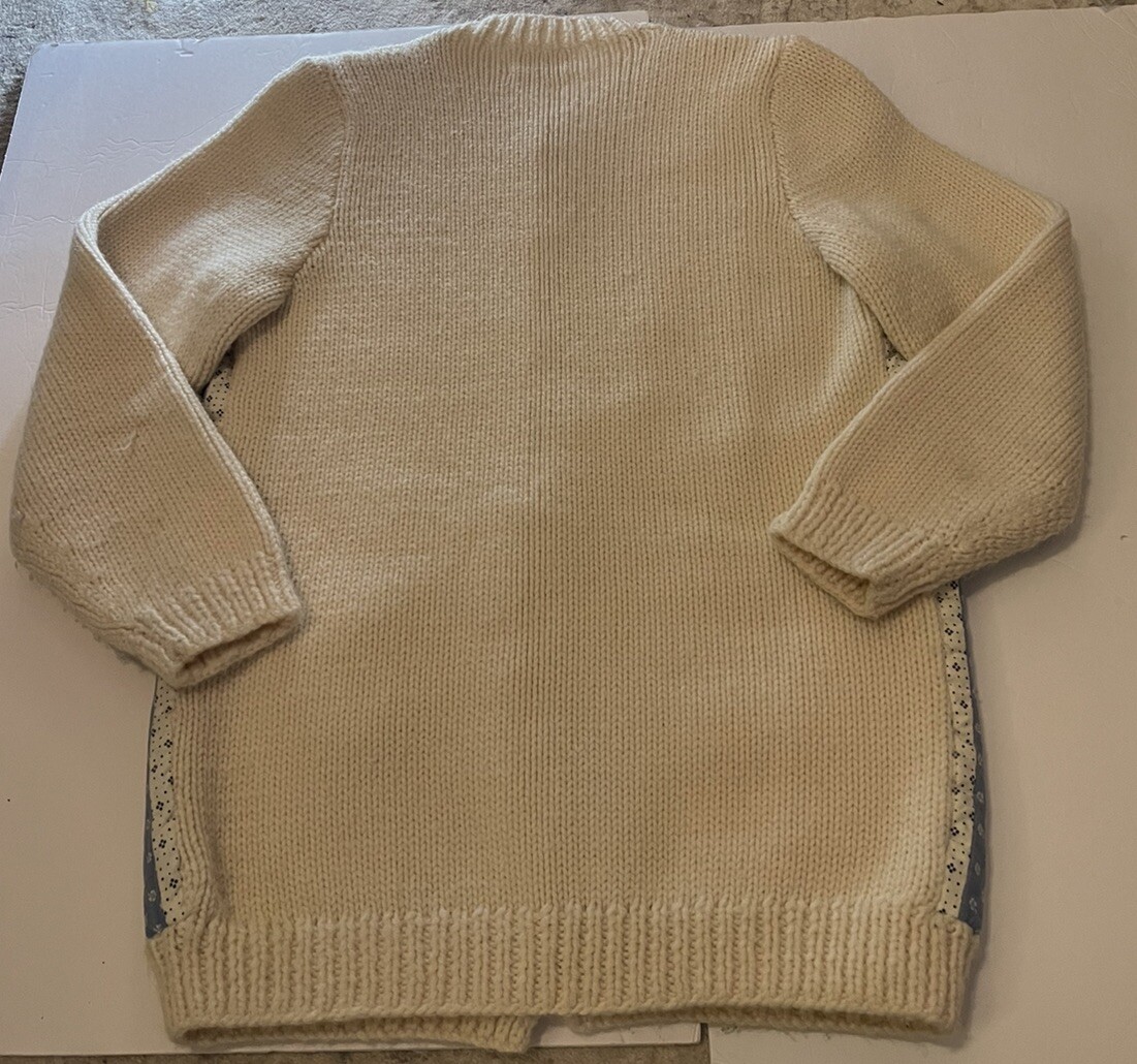 Handmade Quilt Front Patchwork Sweater Jacket - image 11