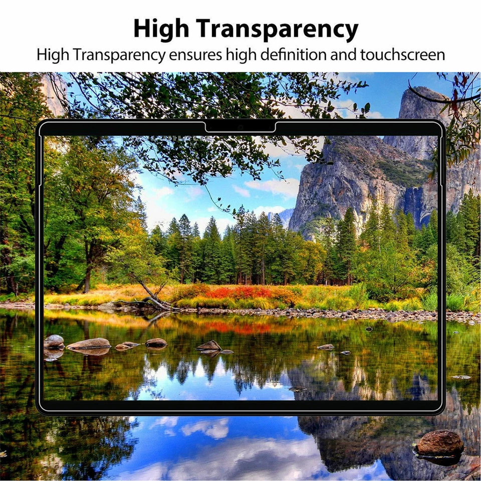 2X Crystal Clear Tempered Glass Screen Protector for Microsoft Surface Pro 7 - Image 3 of 4