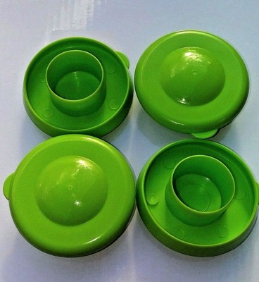 Water Bottle Lime Green Dew Cap Snap On 55mm Drinking Jug Tops Bag of 4