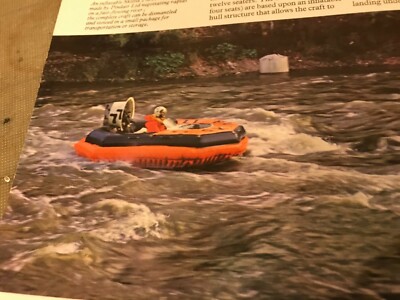 Vollfarbige 8 Seiten Fotos Hovercraft Review 1975 Geschichte Transport Prospekt