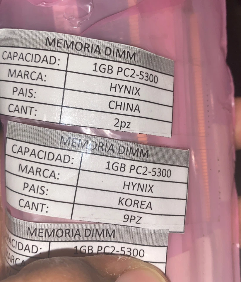 2GB (2x1GB) Hynix 1GB 2Rx8 PC2-5300U-555-12 HYMP512U64CP8-Y5 AB-T Memory RAM - Image 2 of 3
