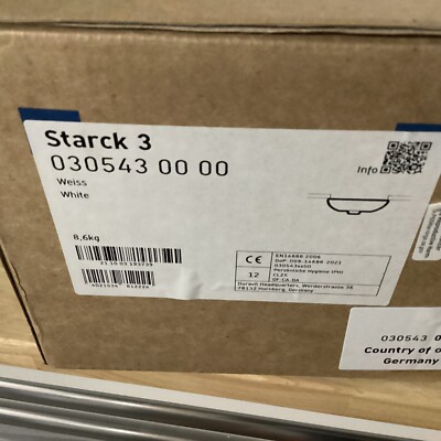 Duravit Starck III 0305430000 Undermount Sink in White