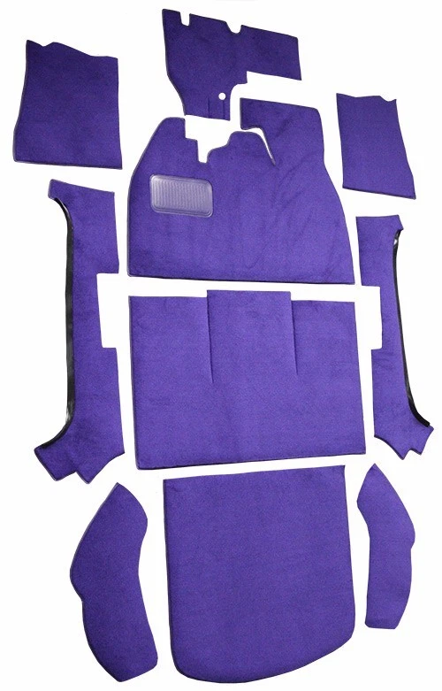 Kit de alfombra de piso Volkswagen Beetle 1950-73 elige color y estilo de carrocería inclinación plana Foto 2 de 4