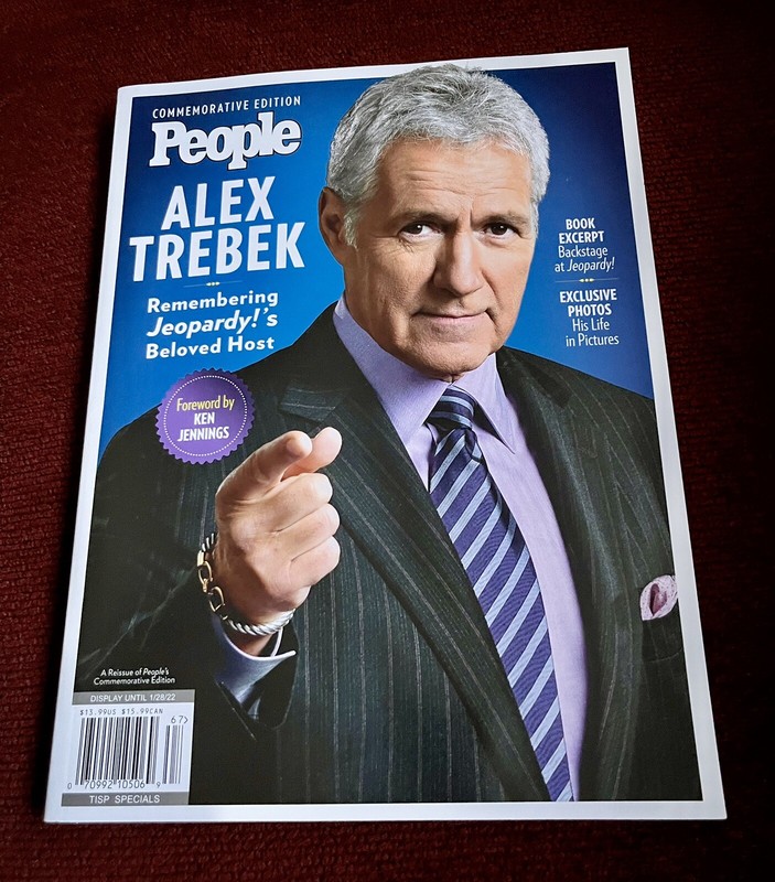 People~ Commemorative Edition Alex Trebek Jeopardy 2022 *NEW*