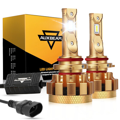 AUXBEAM 9005 LED Headlight Bulbs Canbus Conversion Kit High Beam for FORD F-150