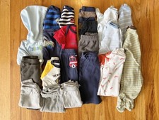  20 Piece Lot Baby Boys Clothing Size 3 Months Fall/Winter Outfits Sleepers