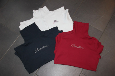 1x Rollkragen Pulli Gr 158 165 verschiedene Farben BENETTON ALIVE